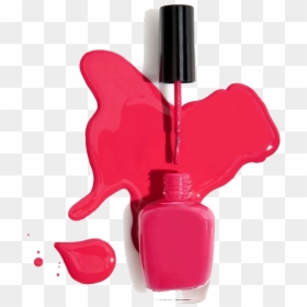 Nail Polish Png Image - Pink Nail Polish Spill, Transparent Png - nail.png