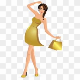 Shopping Logo Clipart, HD Png Download - women clothes png
