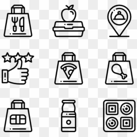 Coffee Icons Vector, HD Png Download - food symbol png