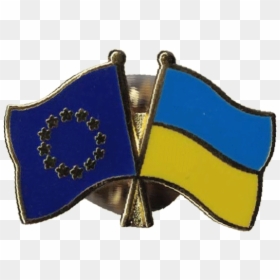 Ukraine Friendship Flag Pin, Badge - Flag, HD Png Download - ukraine flag png