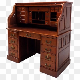 Roll Top Desk Png Image - Computer Desk, Transparent Png - secretary png