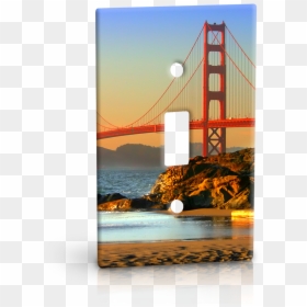 Acrylic Print Light Switch Panels , Transparent Cartoons - Golden Gate Bridge, HD Png Download - lightswitch png