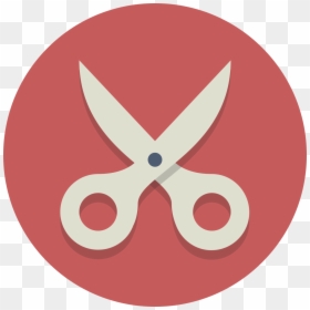 Scissors In A Circle Clip Art, HD Png Download - color wheel icon png