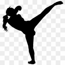 Kickboxing Png Transparent Images - Silhouette, Png Download - kickboxing png