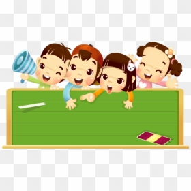 Contact Us - School Children Background, HD Png Download - black board png