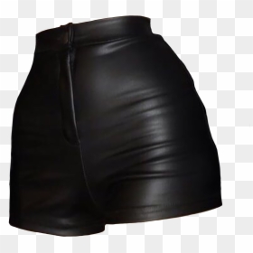 Leather Shorts Outfit, Black Leather Shorts, Leather - Miniskirt, HD Png Download - black board png