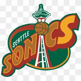 Seattle Supersonics Logo 1996, HD Png Download - seattle supersonics logo png