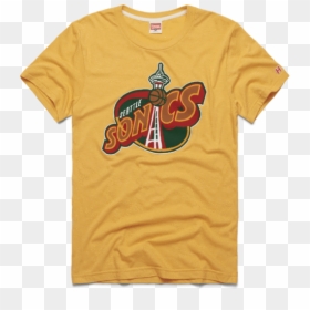 T-shirt, HD Png Download - seattle supersonics logo png