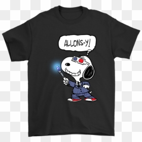 10th Doctor Snoopy Allons-y Doctor Who Shirts - Dragon Ball Dad T Shirt, HD Png Download - 10th doctor png