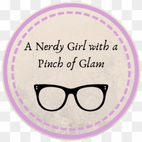 A Nerdy Girl With A Pinch Of Glam - Wzór Kotylionu Na Andrzejki, HD Png Download - nerd face png