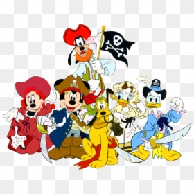 Disneyland Clipart Cruise Halloween Disney - Mickey Mouse And Friends Pirates, HD Png Download - disney cruise png