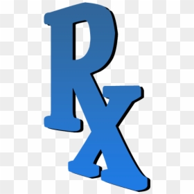 Blue Rx 3d - Rx Prescription Symbol Font Blue, HD Png Download - rx symbol png