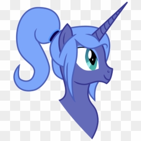 Princess Luna Ponytail Clipart , Png Download - Cartoon Character Pony Tail, Transparent Png - pony tail png
