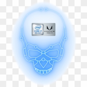 Intel Hades Canyon Skull, HD Png Download - rx symbol png