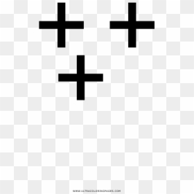 Escarcha Página Para Colorear - Cross, HD Png Download - escarcha png