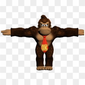 Yh0vhej ] - Donkey Kong Smash Bros Models Resource, HD Png Download - lanky kong png