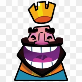 Clash Royale King Emotes, HD Png Download - clash royale hog rider png