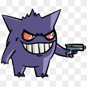 Nanoco1000 Aka Lo-fi A Friendly Little Gengar I Drew - Cartoon, HD Png Download - gengar.png