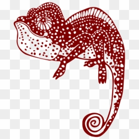 Polka Dot Png -chameleon, Droll, Polka Dot, Reptile - Silhouette Chameleon Png, Transparent Png - natural png