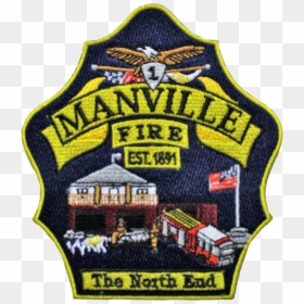 Manville Fire Department - Badge, HD Png Download - firefighter symbol png