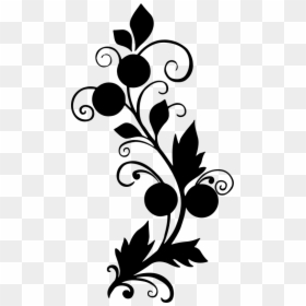 Flower - Black And White Floral Flower, HD Png Download - flowers top view png