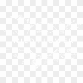 Onewildflowerdesign Logo Main White - Johns Hopkins Logo White, HD Png Download - flowers top view png