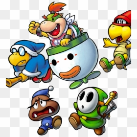 Bowser Jr Mario And Luigi, HD Png Download - kamek png