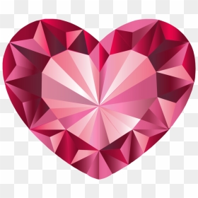 Crystal Heart Png - Pink Crystal Heart Png, Transparent Png - crystal heart png