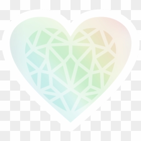 #heart #rainbow #crystal Heart Rainbow Crystal #freetoedit, HD Png Download - crystal heart png