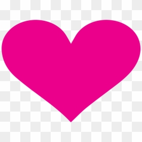 Hot Pink Heart Png, Transparent Png - cross out png