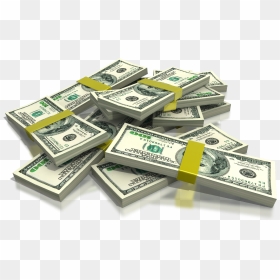 Dollar Bill Stacks Clip Art, HD Png Download - stack of money png