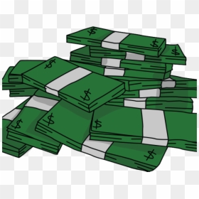 Stacks Of Money Clipart, HD Png Download - stack of money png