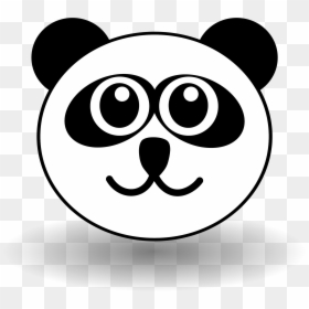 Panda Bear Face Clip Art, HD Png Download - funny face png