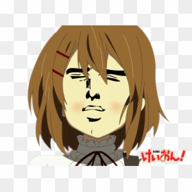 Funny Anime Serious Face, HD Png Download - funny face png