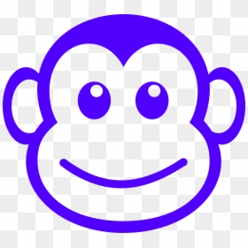 Monkey Face Clipart Black And White, HD Png Download - funny face png
