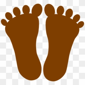 Brown Footprints Clipart, HD Png Download - footprint png