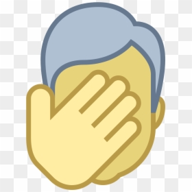 Hand On Face Icon, HD Png Download - facepalm png