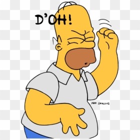 Homer Simpson D Oh, HD Png Download - facepalm png