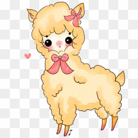 Cute Cartoon Alpaca Transparent, HD Png Download - llama png