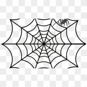 Spider Web Clipart Black And White, HD Png Download - spiderweb png