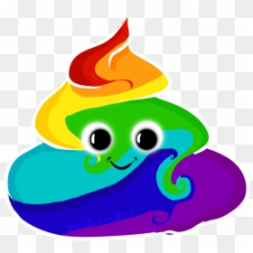 Rainbow Poop Emoji Png, Transparent Png - devil emoji png