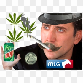 Mountain Dew, HD Png Download - mlg fedora png