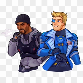 Gabriel Reyes X Jack Morrison, HD Png Download - soldier 76 png