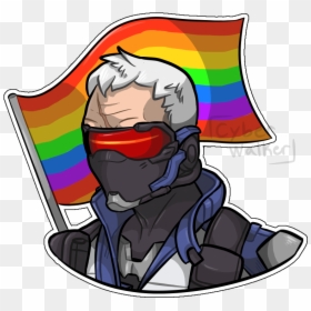 Cartoon, HD Png Download - soldier 76 png