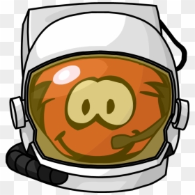 Red Puffle Old, HD Png Download - space helmet png