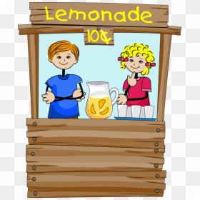 Lemonade Stand Kids Clip Art, HD Png Download - lemonade png
