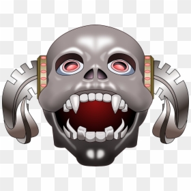 Skull With Horns Png, Transparent Png - scary png