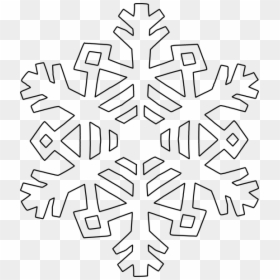 Colouring Pages Snowflake, HD Png Download - snow flake png