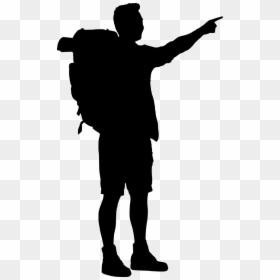 Silhouette Traveler Png, Transparent Png - human silhouette png