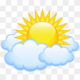 Sun And Clouds Transparent, HD Png Download - cartoon cloud png